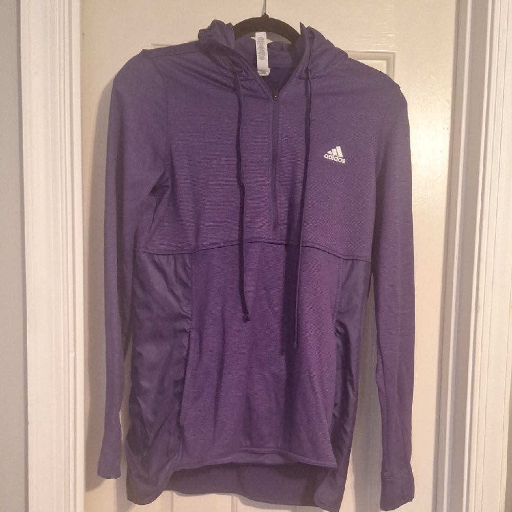 Adidas Purple Pullover Hoodie